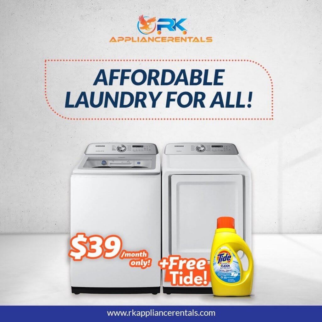 Now Offering SameDay Delivery Washer and Dryer Rental in Austin